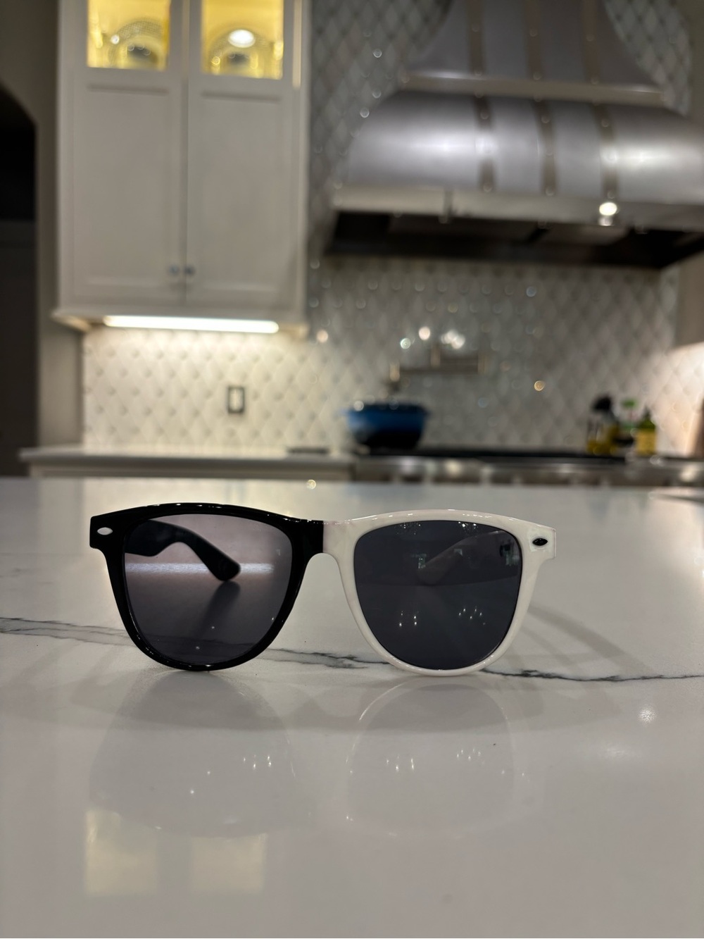 Neff Two-Tone Black & White Wayfarer Sunglasses
